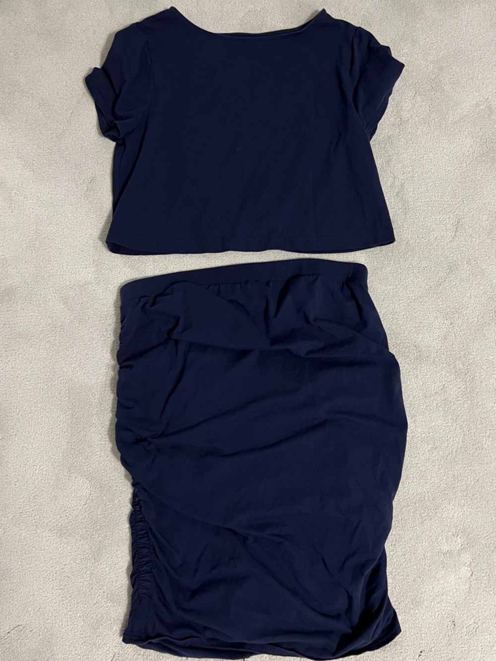 Ingrid & Isabel Navy Maternity Two-Piece Set